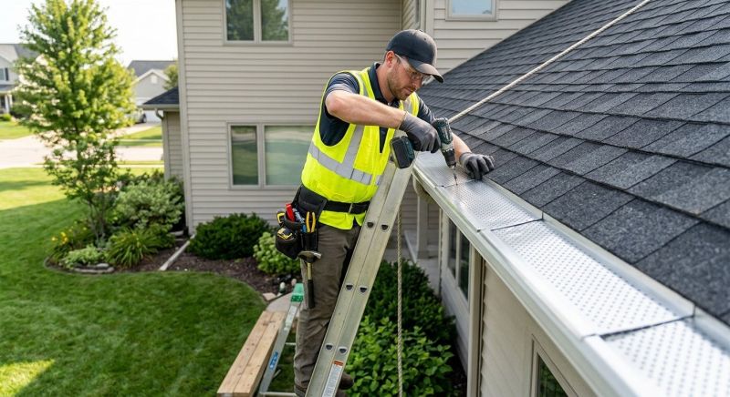 Gutter Cap Installation in Roseville, CA